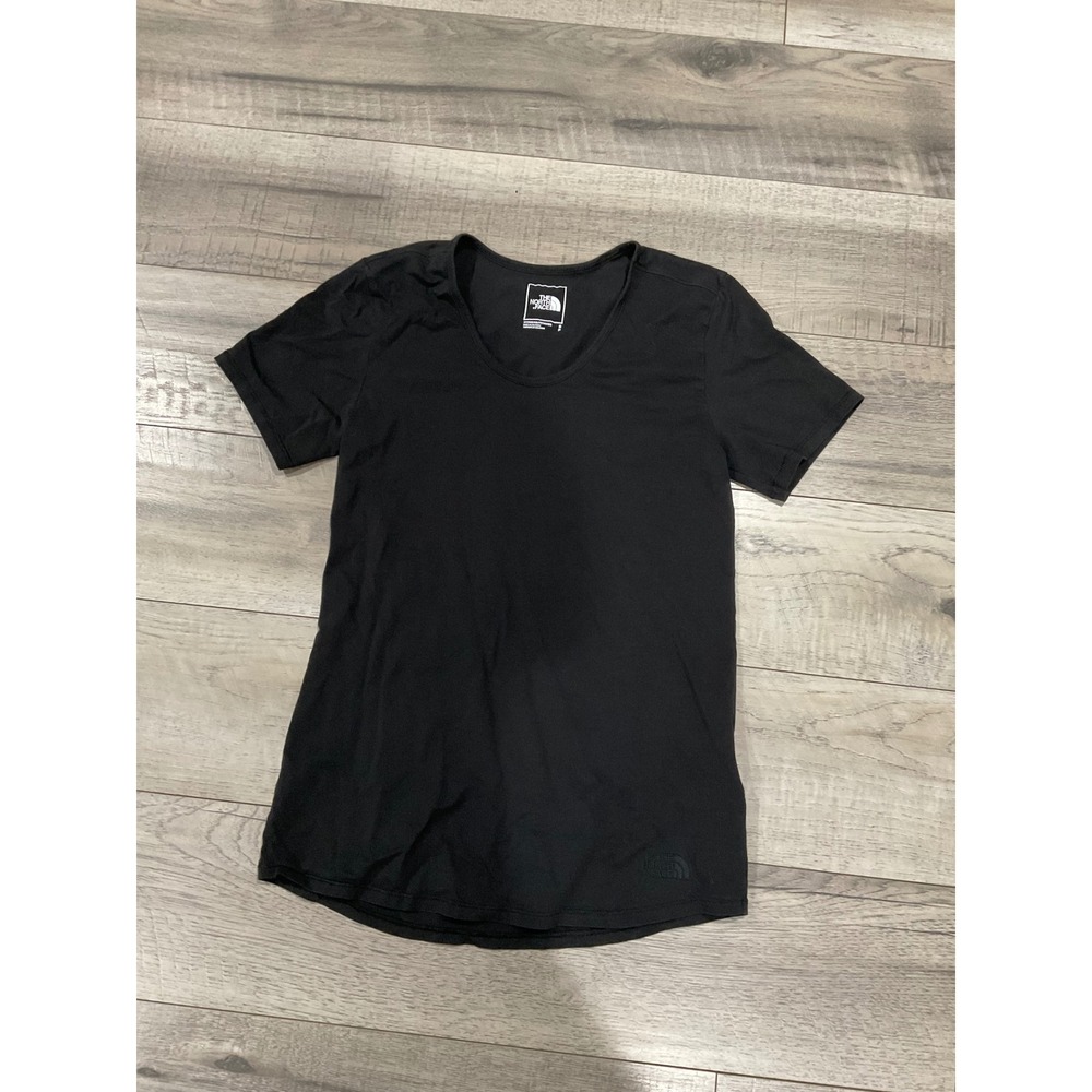 The North Face Womens Black Short Sleeve Scoop Neck Active T-Shirt Size SP